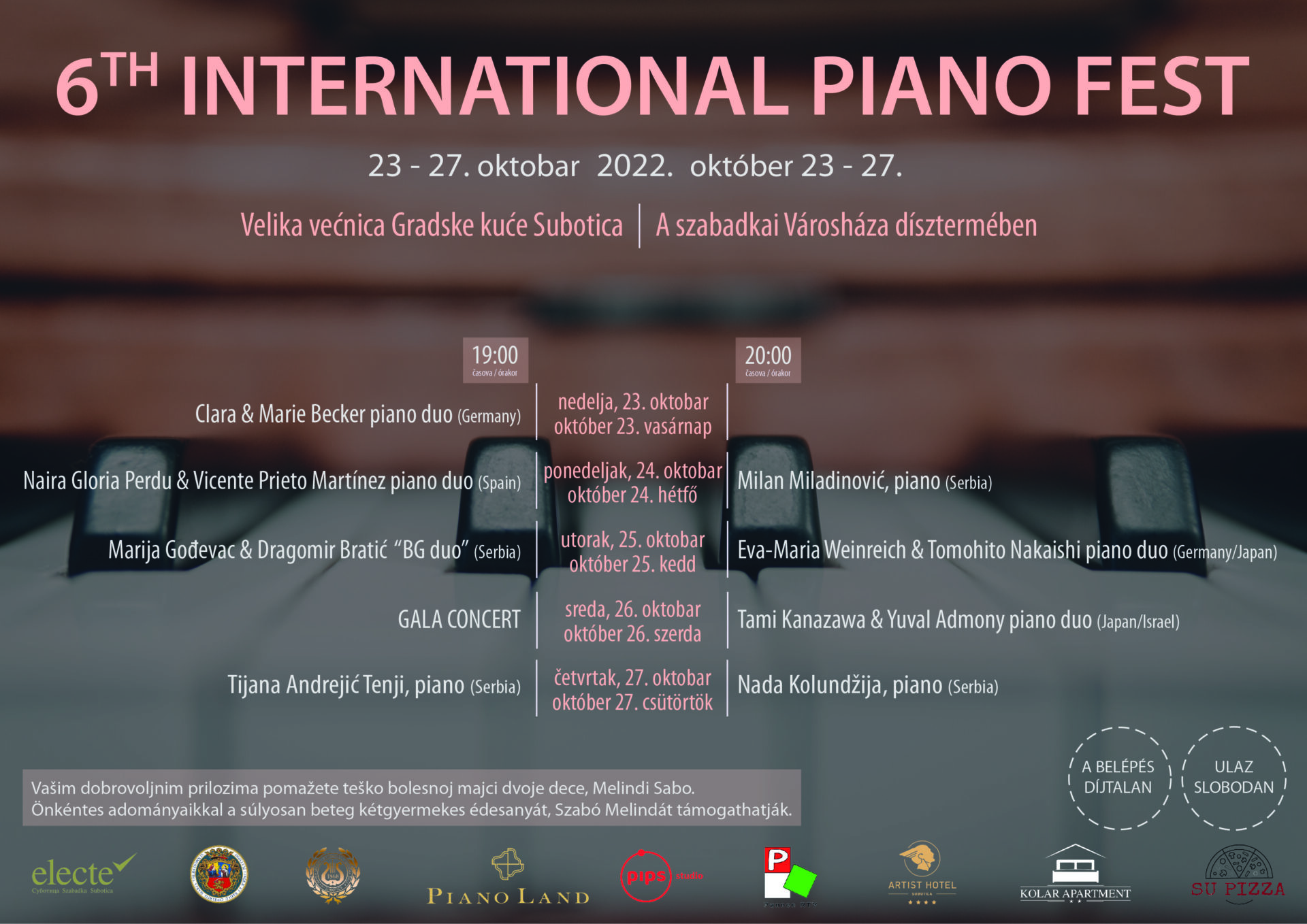 6th INTERNATIONAL PIANO FEST CALENDAR - ElecteElecte